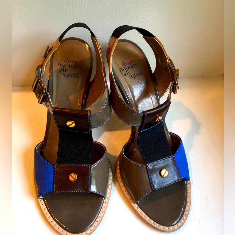 sandals from Italian brand Dove Nuotani Gli Squali (Where the Sharks Swim).